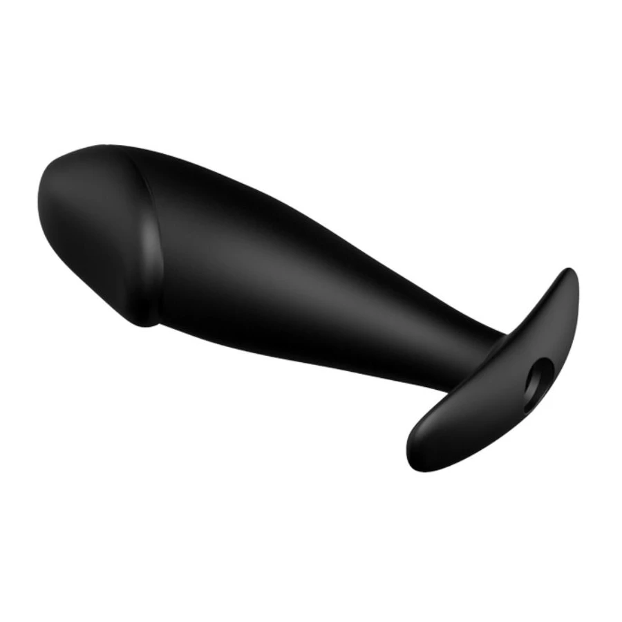 PRETTY LOVE - PLUG ANALE IN SILICONE FORMA DEL PENE E 12 MODALIT DI VIBRAZIONE NERO